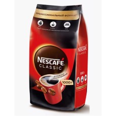 Кофе растворимый Nescafe Classic с молотой арабикой 1000 гр. (пакет)