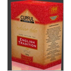 Чай Cupful English Tradition OPA черный 100 гр . (картон)