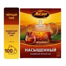 Чай Лисма Насыщенный 100 пакетиков