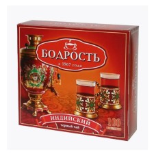 Чай черный Бодрость 100 пакетиков